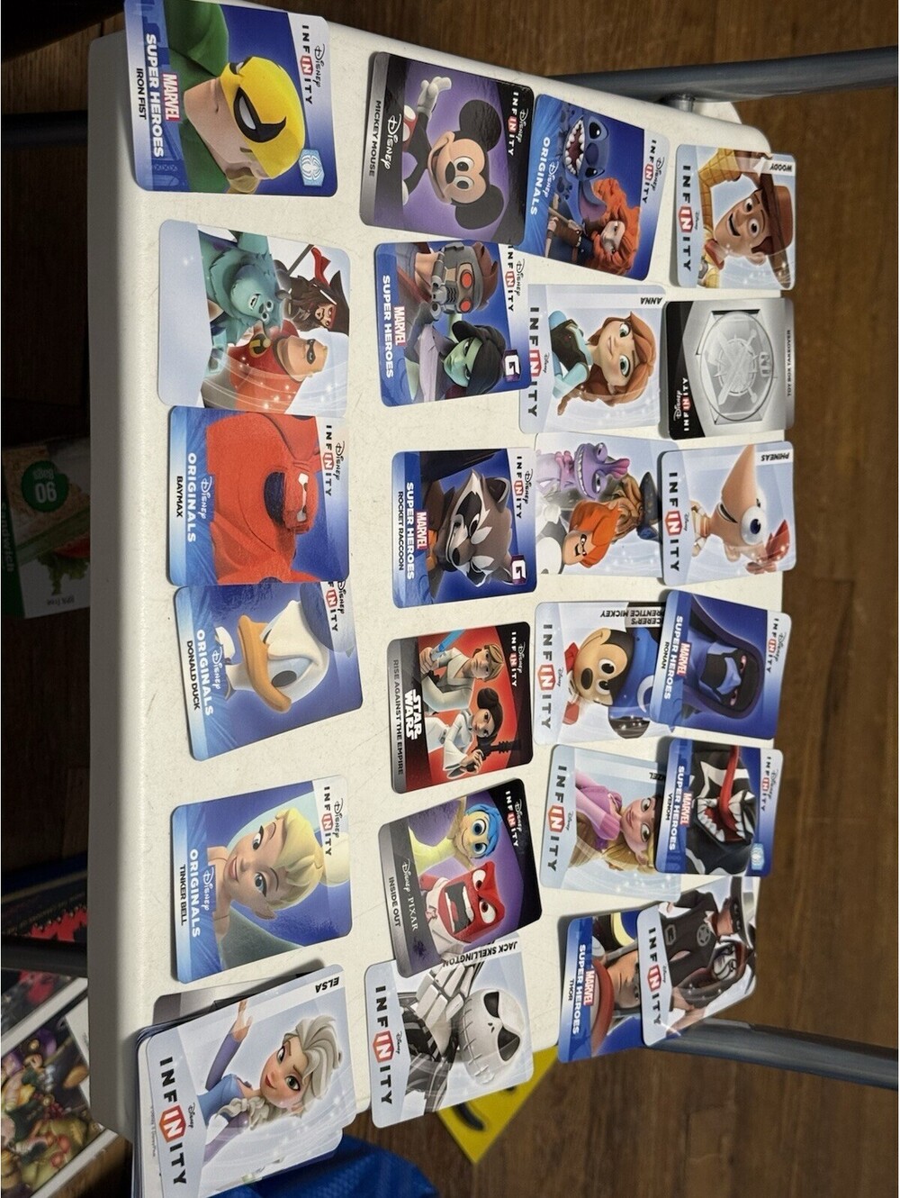 Disney Infinity Cards Web Code 1.0 2.0 3.0...Lot Of 38 , Good Condition